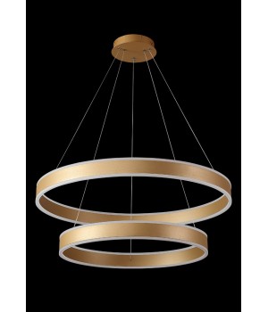 Люстра Crystal Lux MUCHOS SP123W LED D600+800 GOLD-foto2