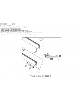 Драйвер для магнитного шинопровода 48V, 300W Crystal Lux CLT 0.203 10 BL-foto2