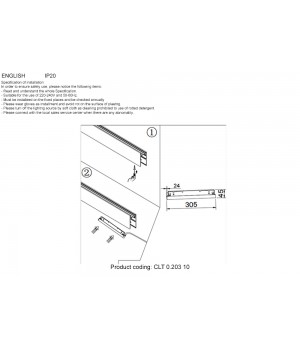Драйвер для магнитного шинопровода 48V, 300W Crystal Lux CLT 0.203 10 BL-foto2