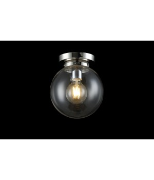 Светильник потолочный Crystal Lux MARIO PL1 D200 NICKEL/TRANSPARENTE-foto2