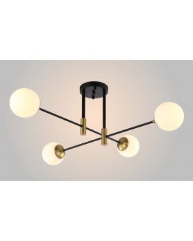 Светильник потолочный Crystal Lux FIDEL PL4 BLACK-foto2