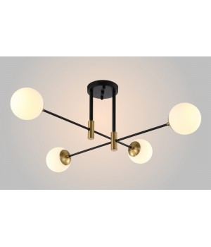 Светильник потолочный Crystal Lux FIDEL PL4 BLACK-foto2