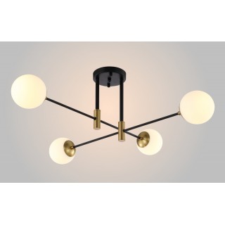 Светильник потолочный Crystal Lux FIDEL PL4 BLACK-foto2