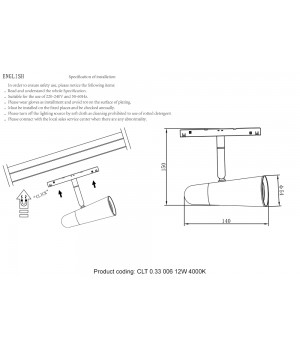 Светильник трековый магнитный Crystal Lux CLT 0.33 006 12W BL-CH 4000K-foto3