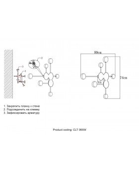 Бра Crystal Lux CLT 065W BL-foto4