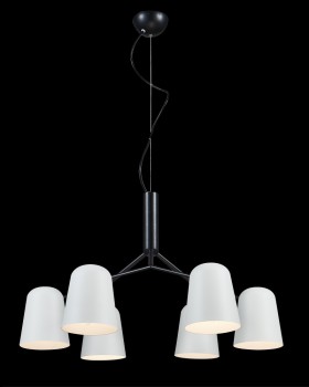 Люстра Crystal Lux ENRIQUE SP6 BLACK/WHITE-foto2