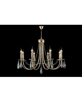 Люстра Crystal Lux VICTORIA SP8 GOLD/AMBER-foto2