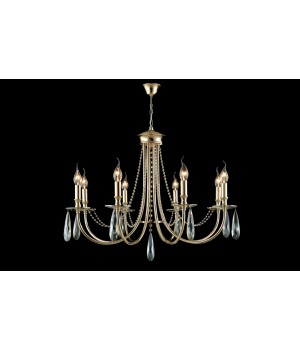 Люстра Crystal Lux VICTORIA SP8 GOLD/AMBER-foto2