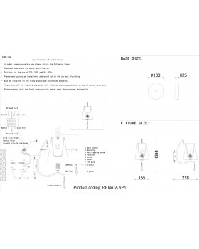 Бра Crystal Lux RENATA AP1 SILVER-foto5