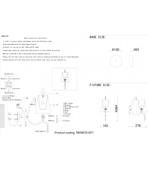 Бра Crystal Lux RENATA AP1 SILVER-foto5
