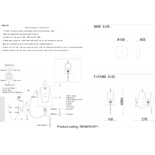 Бра Crystal Lux RENATA AP1 SILVER-foto5