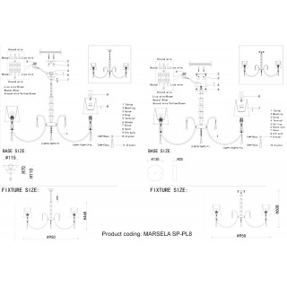 Люстра Crystal Lux MARSELA SP-PL8 NICKEL-foto5