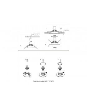 Светильник встраиваемый Crystal Lux CLT 062C1 WH-foto3
