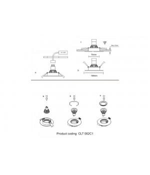 Светильник встраиваемый Crystal Lux CLT 062C1 WH-foto3