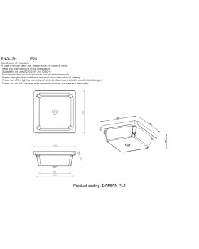 Светильник потолочный Crystal Lux DAMIAN PL4 NICKEL-foto4