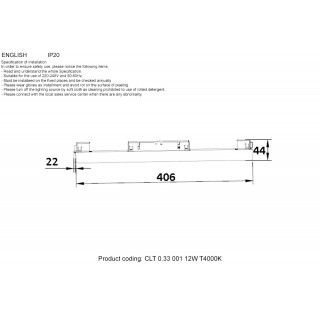 Светильник трековый магнитный CLT 0.33 001 12W WH T4000K-foto3