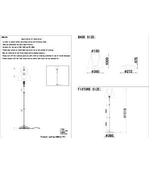 Торшер Crystal Lux CAMILA PT1 GOLD-foto3
