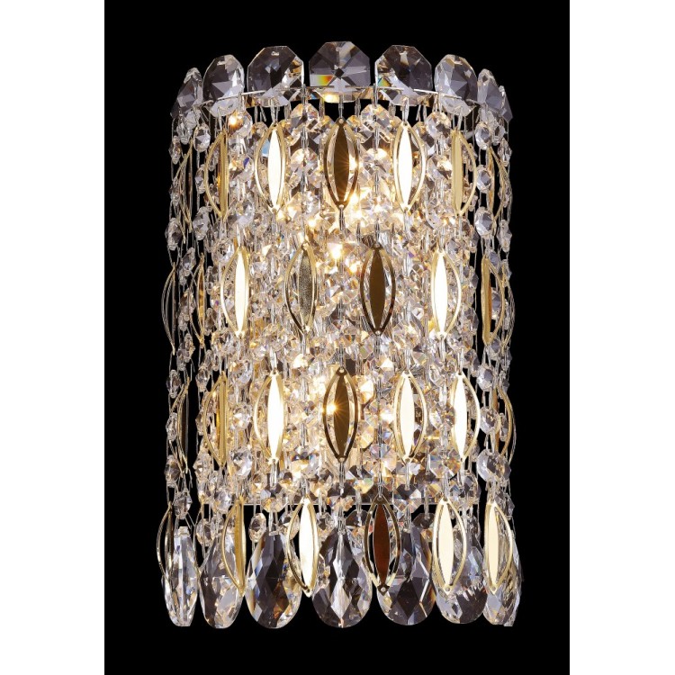 Бра Crystal Lux LIRICA AP2 CHROME/GOLD-TRANSPARENT