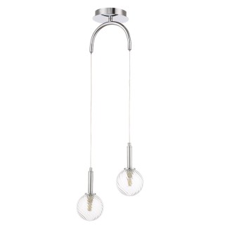 Светильник подвесной Crystal Lux LUXURY SP2 CHROME-foto2