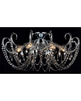 Светильник потолочный Crystal Lux IMPERIA PL6 CHROME/SMOKE-foto2