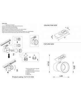 Светильник трековый однофазный Crystal Lux CLT 0.31 009 BL-GO-foto3
