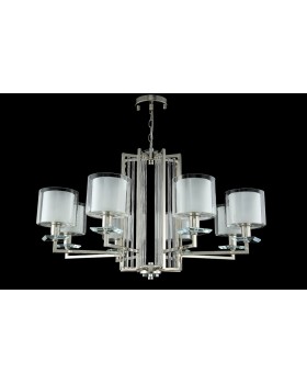 Люстра Crystal Lux NICOLAS SP-PL8 NICKEL/WHITE-foto3