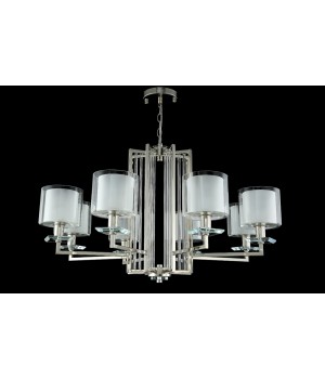 Люстра Crystal Lux NICOLAS SP-PL8 NICKEL/WHITE-foto3