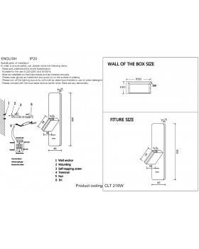 Бра Crystal Lux CLT 216W BL-foto10