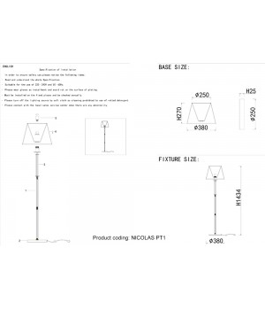 Торшер Crystal Lux NICOLAS PT1 GOLD/WHITE-foto5