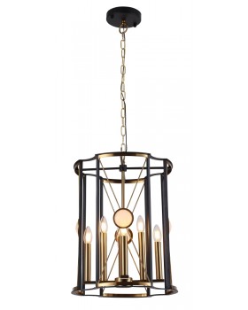 Светильник подвесной Crystal Lux TANDEM SP8 D490 GOLD-foto2