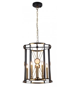 Светильник подвесной Crystal Lux TANDEM SP8 D490 GOLD-foto2