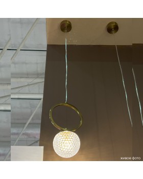 Светильник подвесной Crystal Lux CAROLINA SP1 V1 BRASS-foto4