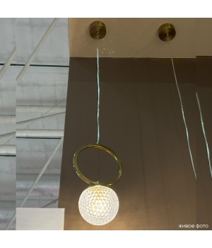 Светильник подвесной Crystal Lux CAROLINA SP1 V1 BRASS-foto4