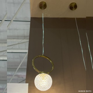Светильник подвесной Crystal Lux CAROLINA SP1 V1 BRASS-foto4