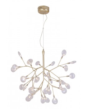 Светильник подвесной Crystal Lux EVITA SP36 GOLD/TRANSPARENT