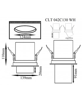 Светодиодный поворотный светильник Crystal Lux CLT 042C130 WH-foto2