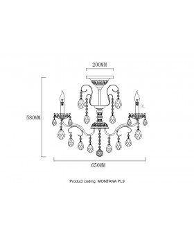 Светильник потолочный Crystal Lux MONTANA PL9-foto6