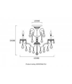 Светильник потолочный Crystal Lux MONTANA PL9-foto6