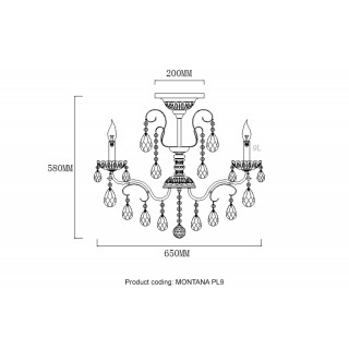 Светильник потолочный Crystal Lux MONTANA PL9-foto6