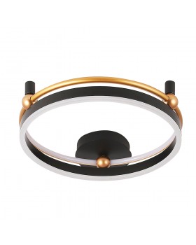 Светильник потолочный Crystal Lux FERNANDO PL48W LED BLACK/GOLD-foto2