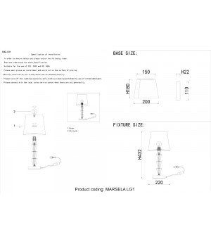 Настольная лампа Crystal Lux MARSELA LG1 NICKEL-foto5