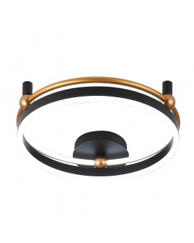 Светильник потолочный Crystal Lux FERNANDO PL48W LED BLACK/GOLD-foto5