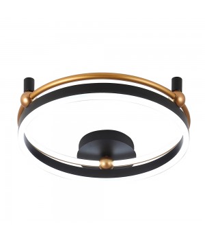 Светильник потолочный Crystal Lux FERNANDO PL48W LED BLACK/GOLD-foto5