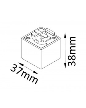Адаптер для однофазного шинопровода Crystal Lux CLT 0.212 03 WH-foto2