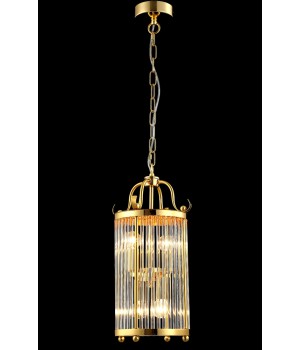 Светильник подвесной Crystal Lux TADEO SP4 D200 GOLD/TRANSPARENTE-foto4