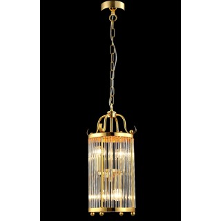 Светильник подвесной Crystal Lux TADEO SP4 D200 GOLD/TRANSPARENTE-foto4