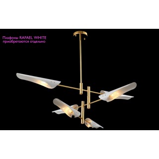 Люстра (без плафонов) Crystal Lux RAFAEL SP6 GOLD-foto2