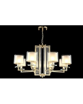 Люстра Crystal Lux NICOLAS SP-PL8 GOLD/WHITE-foto2