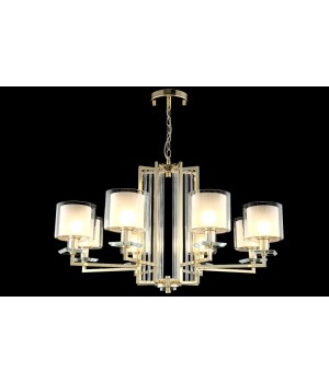 Люстра Crystal Lux NICOLAS SP-PL8 GOLD/WHITE-foto2