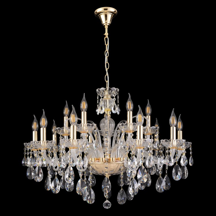 Люстра Crystal Lux MONICA SP10+5 GOLD Люстра Crystal Lux MONICA SP10+5 GOLD